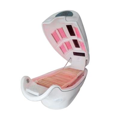 China Skin Tightening Far Infrared Ozone Sauna Spa Capsule / LED Light Therapy Bed For Full Body Steam for sale