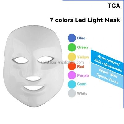 China Acne treatment led skin treatment light mask / green red blue yellow led light therapy /skin tightening mask (CE approved) for sale