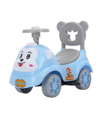 China Ride On Toy Hot Sale New Model Cartoon Baby Swing Car With BB Steering Wheel for sale