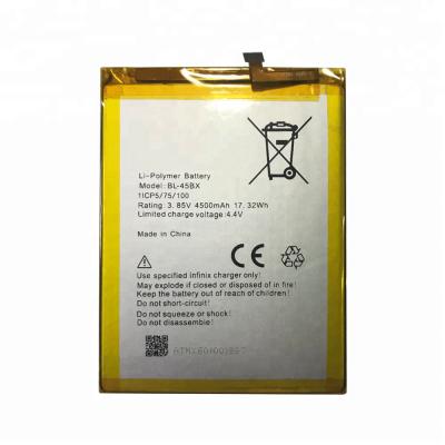 China Mobile Phone 3.85V 4500mAh BL-45BX Mobile Phone Battery For Infinix Note 3 X601 BL45BX Battery for sale