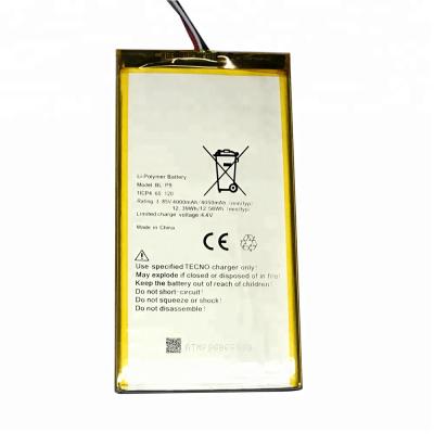 China Rechargeable Cell Phone 3.85V 4000mAh 4050mAh Battery For Tecno P9 BL-P9 Battery for sale