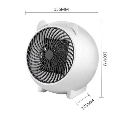 China Winter Mini Warm Heater Portable Desk Cute Mini Fan Household Electric Heater for sale