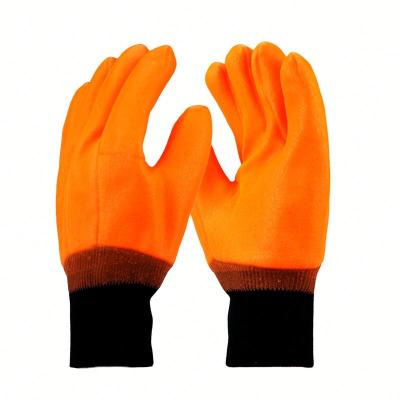 China Water Proof Waterproof Long Protective Dipping Full PVC Coated Working Gloves for sale