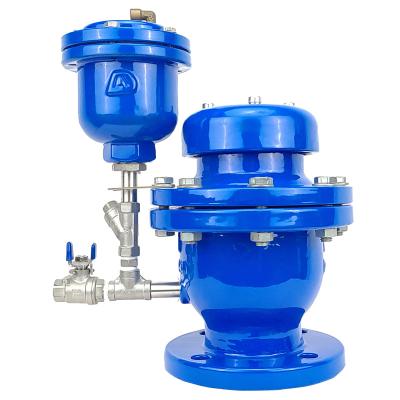 China CARX General Malleable Iron QT450 Vent Valve Compound Combination Air Release Valve FGP4X Sewage for sale