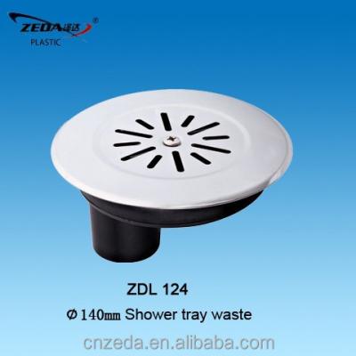 China Strainer 140mm Shower Tray Drain Waste , Bathroom Floor Drainer for sale