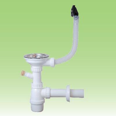 China The modern basin drainer with strainer and overflow, sink and bottle waste trap for sale