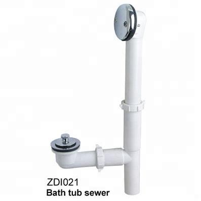 China Strainer Bathtub Sewer Drain With Overflow Pipe/Bathtub Drainage for sale