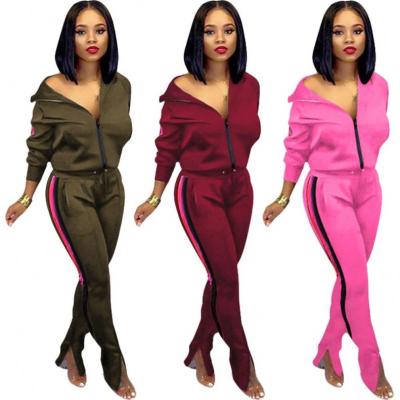 China Autumn Winter Sweatshirt Two Anti-Static PC Sets Women Clothing Fahion Sweat Suit Cheap Comfortable Joggers Set For Ladies for sale