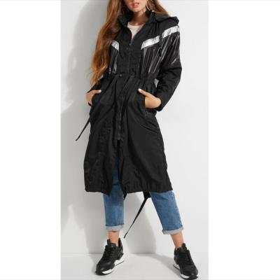 China 2020 Fashions Lady Motorcycle Sport Polyester Ditch Anorak Long Jacket Winter Custom Made Women's Casual Blazer Jacket Reflective Viable for sale