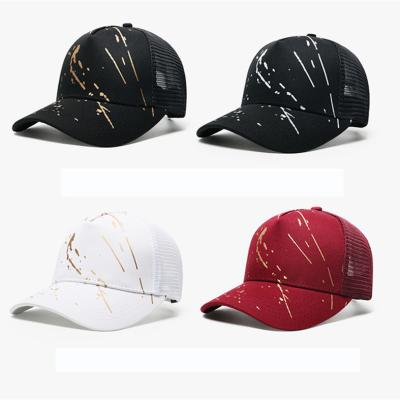 China COMMON HOT! Wholesale Women's Players Performance Golf Hat Custom Logo 6 Panel Structured Baseball Caps Panel Structured Baseball Caps TPU Mounted Golf Hat for sale