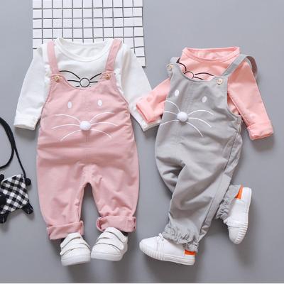 China Sale New Design Spring Cartoon Mouse Antibacterial Babies 2pcs Newborn Clothes Set Set of 1 - 4 Year Old Baby Cotton Long Sleeve Clothes for sale