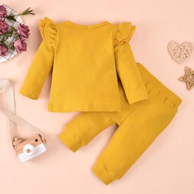 China Customization Babies Antibacterial Clothing Set 2pcs Long Sleeve + Pants Autumn Toddler Children Casual Tracksuit Sport Suit Spring Gear for sale