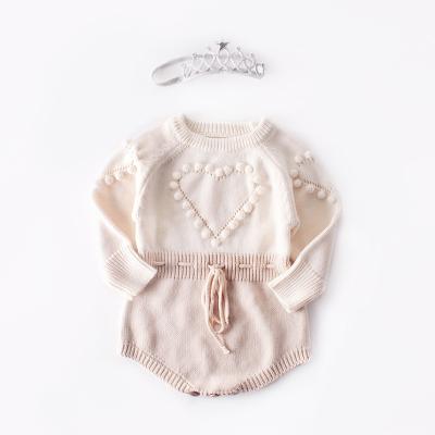 China Anti-shrink custom made clothes for babies like knitting sweater long sleeve knitted hand knitted clothing bag fart rise romper clothes oh for sale