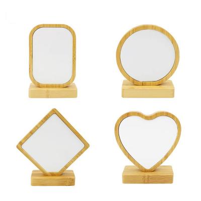 China Cuadro fotográfico de madera de bambú magnético moderno para impresión de sublimación de bricolaje Cuadro fotográfico conmemorativo de pareja Regalo de familia Ornamento de memoria en venta