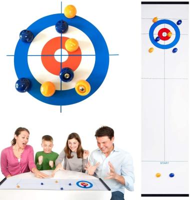 China Portable Rolled Magnetic Indoor Kids Compact Games Table Curling Set for sale