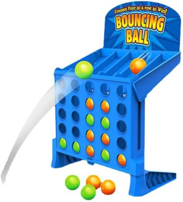 China Playing Kids Family Educational Toys Connect 4 Shot Bouncing Ball Game Set for sale