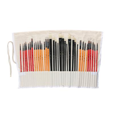 China Wholesale Professional Bristle 36pcs Acrylic Watercolor Artist Paint Brush Set for sale