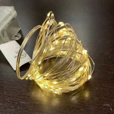 China Soft Wire Battery Case Powered DC5V Led Light String 8 Modes Remote Controller Copper Wire With 0603led for sale