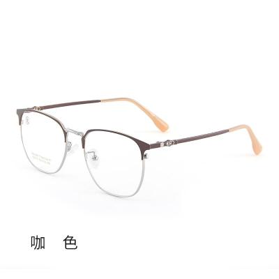 China For reading glass stock glasses frame high quality aluminum titanium myopia new retro glasses frame can be equipped with anti-blue lenses for sale