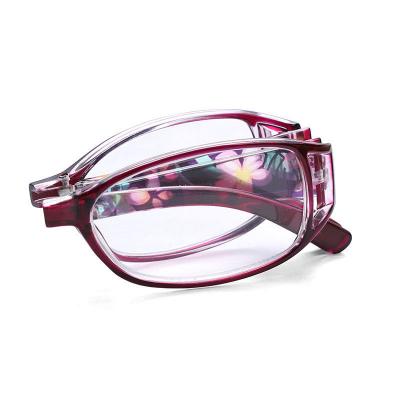 China Wholesale High Quality Flip-Up Classic Design Adjustable Reading Glasses With Case for sale