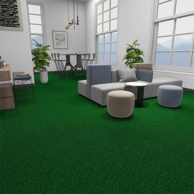 China Stain Resistant 2021 New Arrival Dust Removal Anti-Slip Indoor Artificial Grass Carpet Tiles 500mmx500mm New Design Shanghai Hangju TREE Series for sale