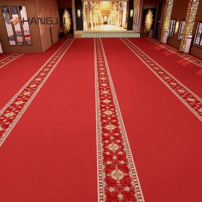 China Stain Resistant Custom 6.6 Printing 100% Nylon Wall To Wall Red Carpet For Banquet Hall New Design Shanghai Hangju HAI 14 Series for sale