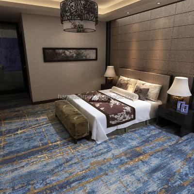 China South Asia Manufacturer Supplied High Density Axminster 80% Wool 20% Nylon Rug For Hotel Room D17-8 for sale