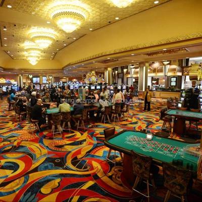 China Custom casino fire proof wool casino carpet for W-S11 casino series for sale