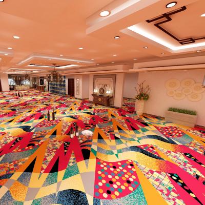 China Quality 4m Wool Non-slip Casino Axminster Carpet Luxury Commercial Colorful Casino For Sale New Design Shanghai Hangju Poker Series for sale