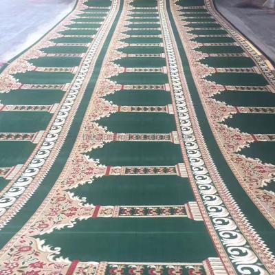 China Axminster Persian Green And Blue Wall To Wall Carpet And Rolls Mosque Cover For Mosque Masjid W-S78 Series for sale