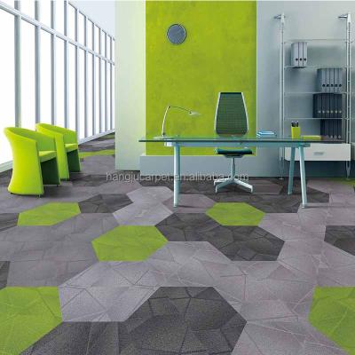 China Wear Warranties Nylon Hexagon Carpet Tile For Office Meeting Room Wear Warranties Nylon 66 Hexagon Carpet Tile For Office Meeting Room HUANG A04 for sale