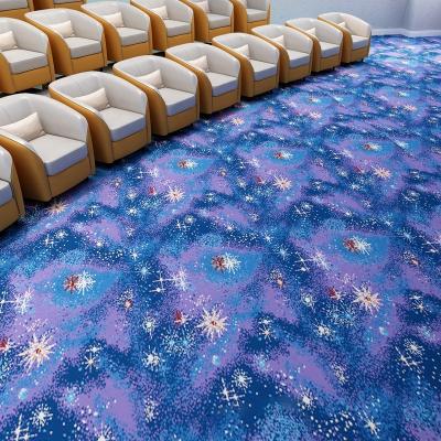 China Dark Color Nylon Or Polyester Non-slip Custom Wall To Wall Movie Theater Carpet Roll New Design Shanghai Hangju WS-1811 Series for sale