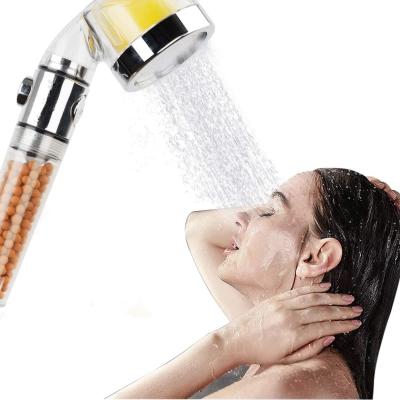 China Without Switch Vitamin C Filter With Replacement Filters Shower Head With Stop Button for sale