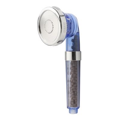 China With diverter 3 functions negative ion filter water saving high pressure shower head for sale