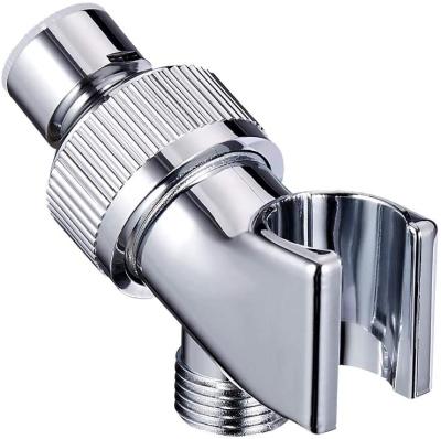 China Needle Free ABS Chrome Bathroom Accessories Adjustable Shower Head Holder for sale