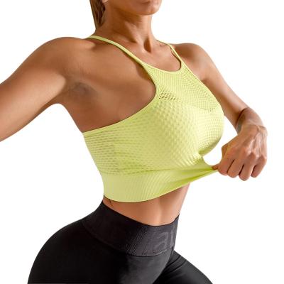 China New Design Breathable Sexy Thin Strap High-impact Underwear Ladies Sports Bra For Girls Seamless Push Up Sports Bras For Women for sale