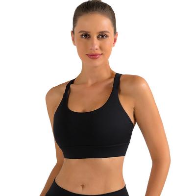 China Breathable Girls Fitness Apparel Ladies Gym Yoga Running Bra Tops Custom Logo Exercise Workout Women Sports Bra for sale