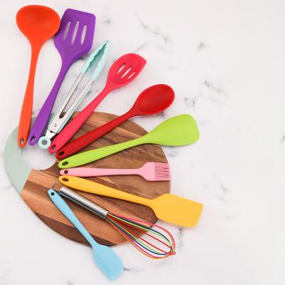 China Sustainable Factory Outlet Silicone Kitchen Utensils Color Silicone Utensils Kitchen Baking Accessories for sale