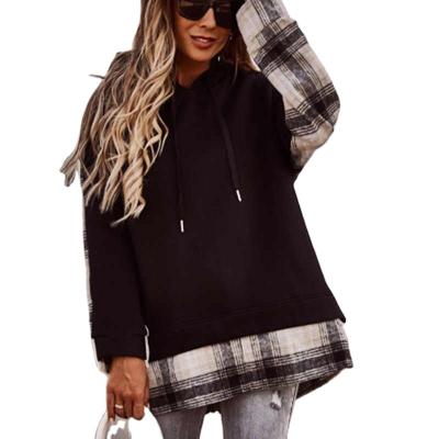 China Women Ladies Sustainable Oversized Hoodie Fleece Sweatshirt Long Sleeve Jumper Top for sale