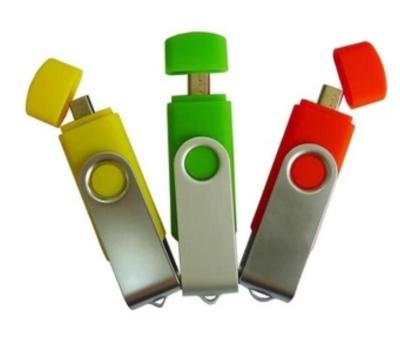 China Plastic 8GB OTG USB Drives USB 2.0 3.0 Pendrive USB Flash Disk For Mobile Phone for sale