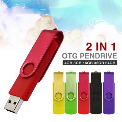 China Plastic Pendrives otg usb 3.0 pen drive 8GB 16GB 32GB 64GB High Speed ​​Metal Customize LOGO Memory Stick flash otg usb drive for sale