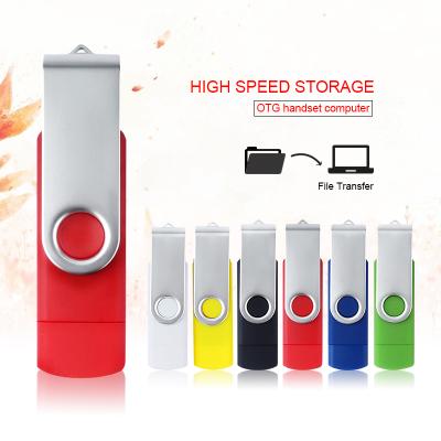 China High Quality USB OTG Hot Selling Swivel Stick 1gb 2gb 4gb 8gb 16gb 32gb Flash Drive For Mobile Phone and Smart Phone for sale