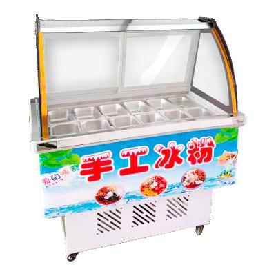 China Single-temp Single-temperature 1.2M 12 Trays Commercial Supermarket Salad Showcase Refrigerator for sale