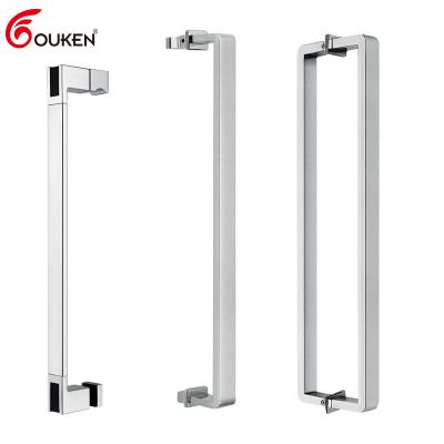 China Modern High Quality Modern Bathroom Stainless Steel Glass Door Pull Handle For Bathroom Shower Door Handle for sale