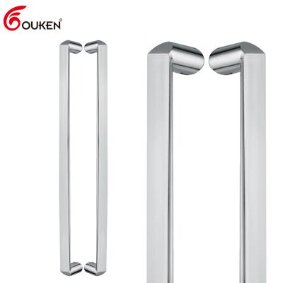 China Glass Door Pull Handle Mirror Finish Door Pull Handle Long Door Handles Modern Interior Office Office for sale