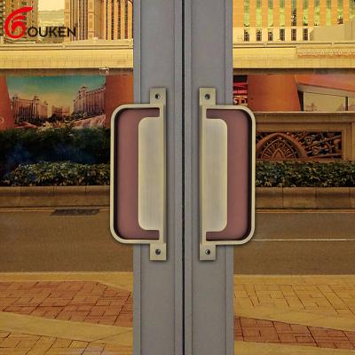 China European High Quality Modern Decorative Luxury Golden Brass Wooden Door Handles Front Door Handles Hotel Bedroom for sale