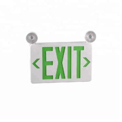 China For Home Approved JEE Series 6 Inch Clamped Green Exit Sign for sale