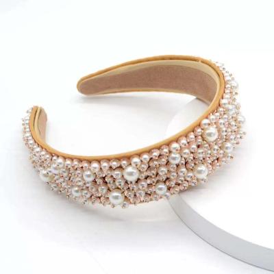 China New popular designer ladies headbands jeweled headband hair accessories headband hair accessories women bead for sale