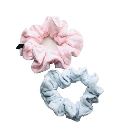 China Fashion Amazon Velvet Hair Scrunchies Women Solid Color Elastic Hair Scrunchies Large for sale