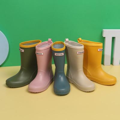 China Recyclable Wholesale Cheap Price Rainbow Kids Rain Boots Fashion Rubber Rain Boots Kids Red Rubber Rain Boots for sale